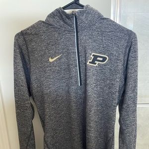 Purdue womens dri-fit Nike quarter zip